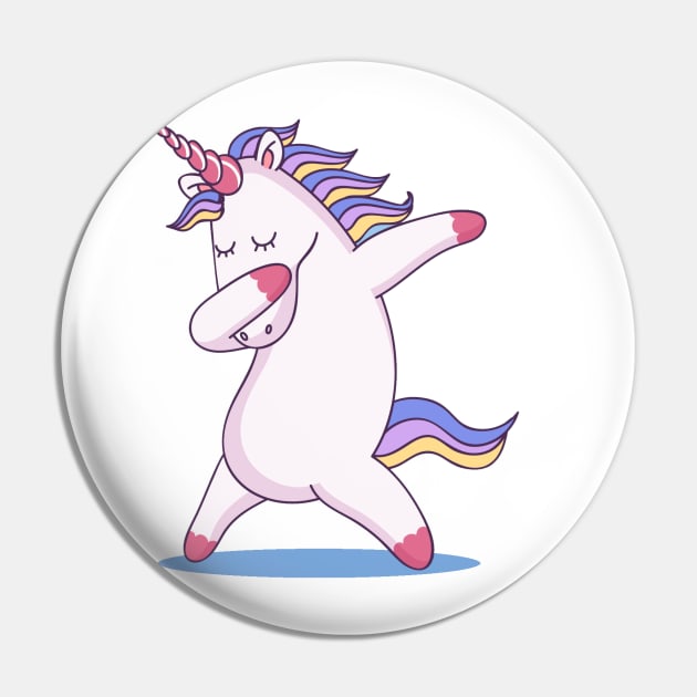 Dabbing Unicorn Pin by edwardecho