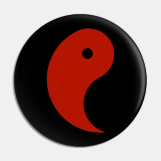 Magatama Dark Red Pin