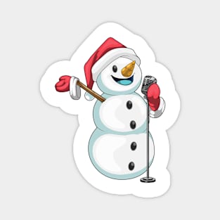 Snowman Christmas Singer Magnet