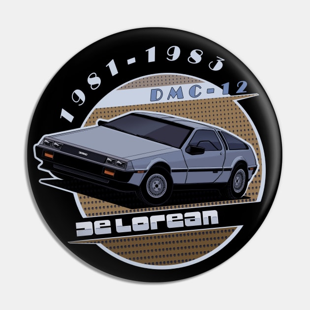 Delorean Pin by xartt