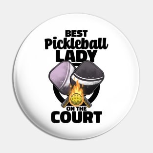 Best Pickleball Lady Paddle Pickleballer Lucky Pickleball Pin