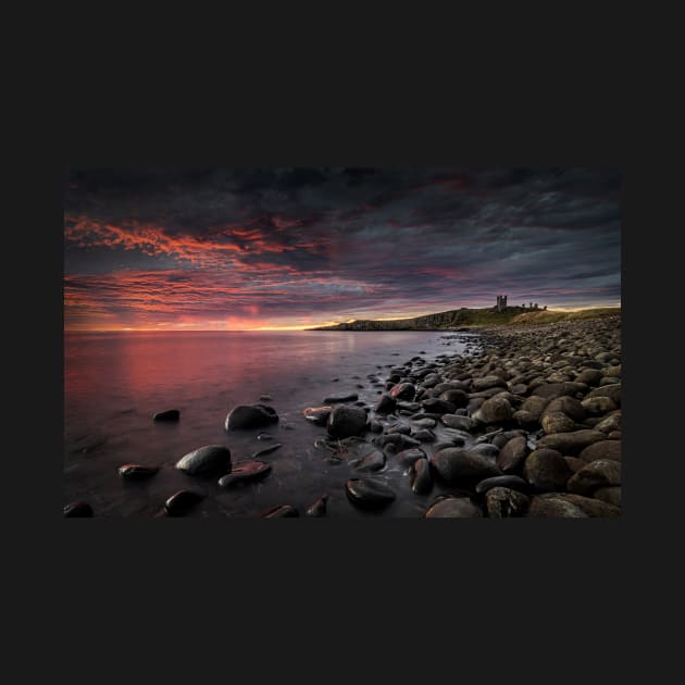 Dunstanburgh Castle Pink Dawn by TonyNorth