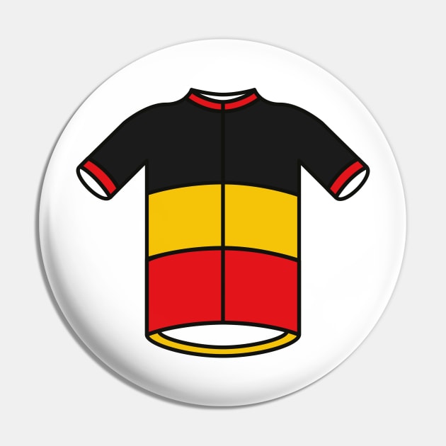 Belgium Cycling Jersey Pin by Radradrad