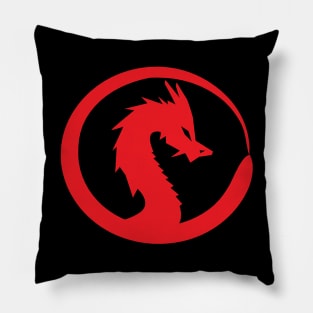 Red dragon head Pillow