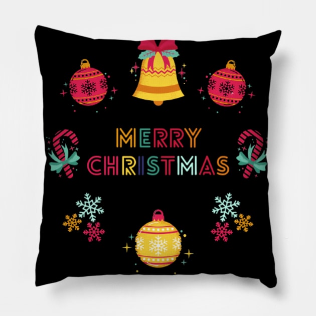 Merry Christmas Pillow by Artistic Design