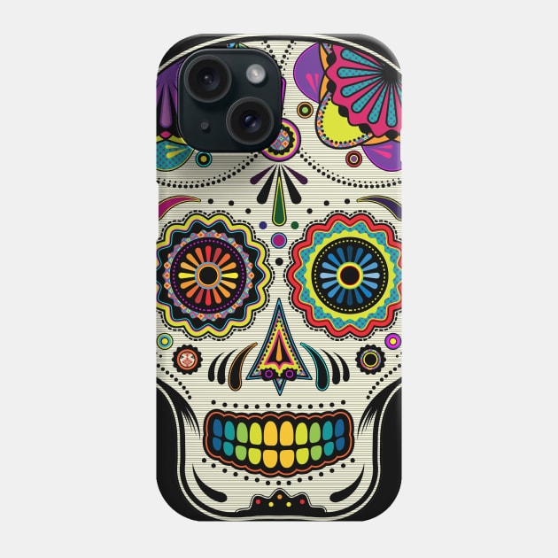 Sugar Skull Day of the Dead Phone Case by Blue Planet Boutique
