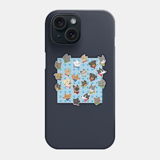 Pets pattern blue Phone Case