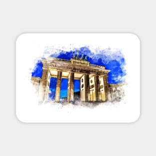 Berlin Germany Watercolor Landscape Art / Deutschland Magnet