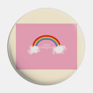 love everyone rainbow Pin