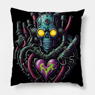 Cyborg Hearts Pillow