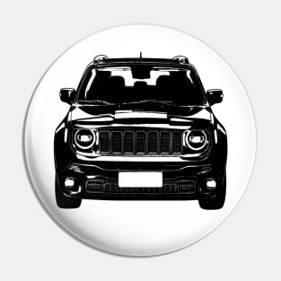 Jeep Renegade Sketch Art Pin