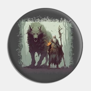 Enigmatic Guardians: Spirit Wolf and Master Pin