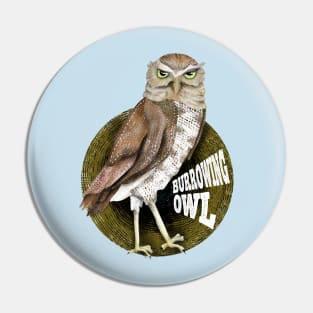 Burrowing Owl Pin