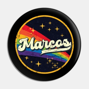 Marcos // Rainbow In Space Vintage Grunge-Style Pin