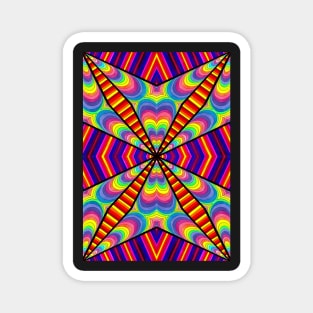 Psychedelic Abstract colourful work 171 Magnet