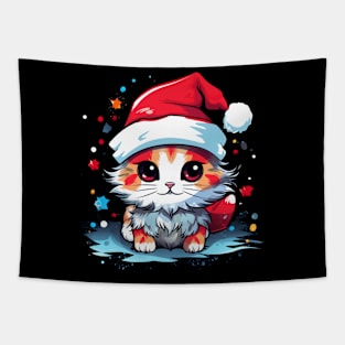 Christmas Cat - Winter Holiday Gift Tapestry