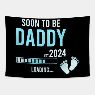 Soon To Be Daddy Est.2024 New Dad Pregnancy Father's Day Tapestry