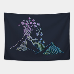 floral volcano Tapestry