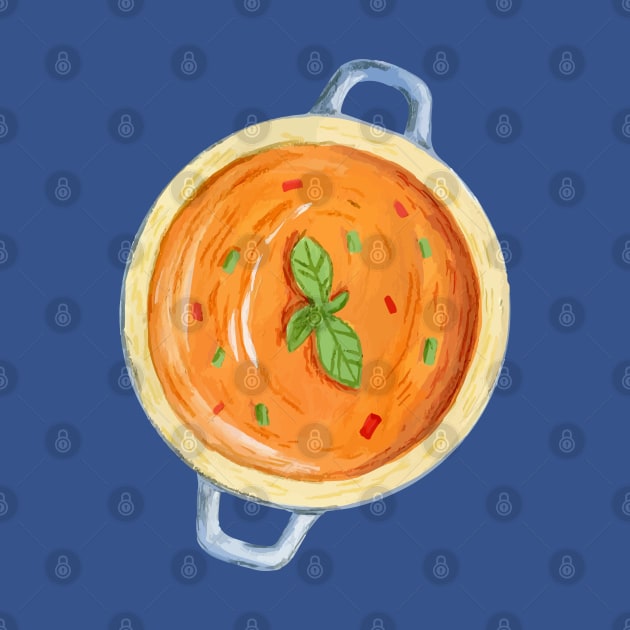Soup Watercolor by Mako Design 