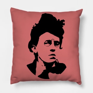 Emma Goldman Silhouette - Anarchist, Feminist, Socialist Pillow