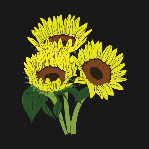 Sunflowers by ColoringWithKristine