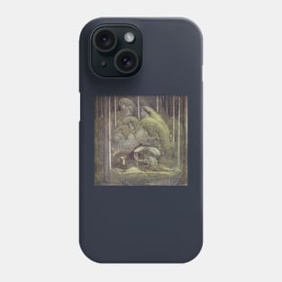 The Boy and the Trolls, or The Adventure - John Bauer Phone Case