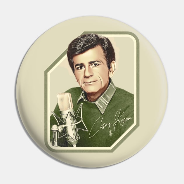 Casey Kasem / Radio DJ Top 40 Legend Pin by darklordpug