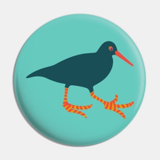 OYSTERCATCHER Coastal Ocean Sea Bird with Big Feet - UnBlink Studio by Jackie Tahara Pin