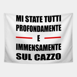 Tricarico Cazzo Bianco Uomo Donna Regalo Divertente Maglietta Tapestry