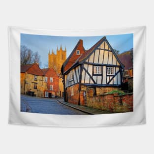 Lincoln Cathedral and the Crooked House Tapestry