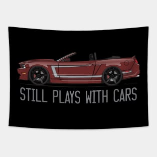 Still Pays With Cars-Red Candy Tapestry