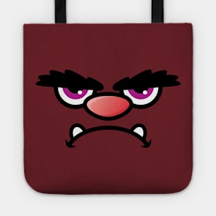 Grumpy Little Monster Face Tote