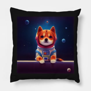 Kawaii Shiba Inu as astronaut Pillow