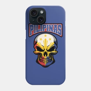 PILIPINAS FLAG IN A SKULL EMBLEM Phone Case