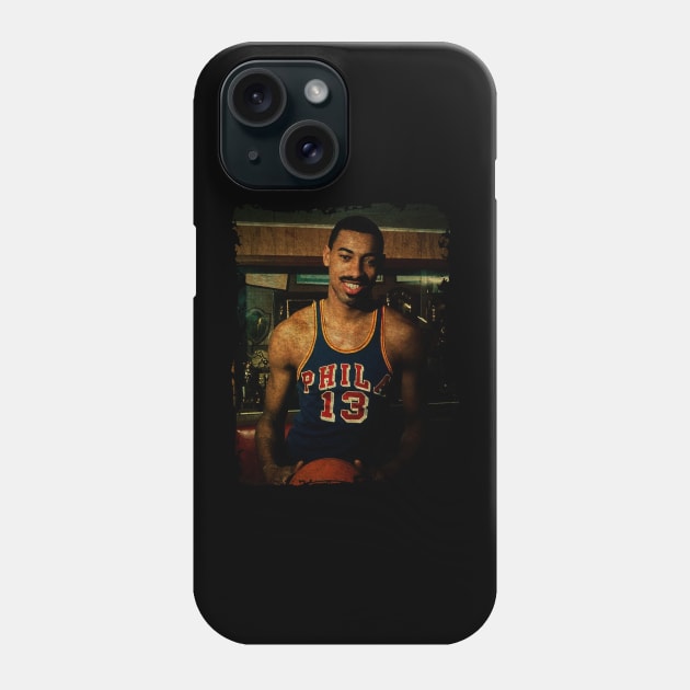 Wilt Chamberlain at Philadelphia #13 Phone Case by Omeshshopart