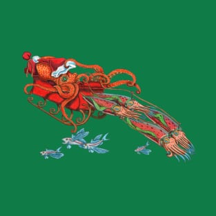 Octopus Santa T-Shirt