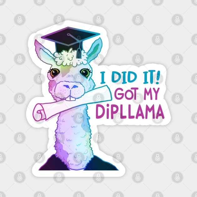 I Did It! I Got My Dipllama Magnet by Jitterfly