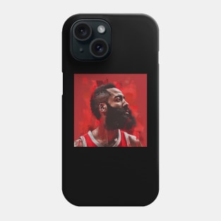 James harden nba abstract portrait Phone Case