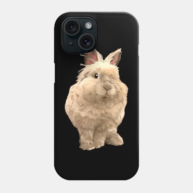 cream Lion Head Rabbit _ Bunniesmee Phone Case by GambarGrace