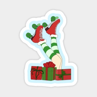 Christmas Skates Magnet