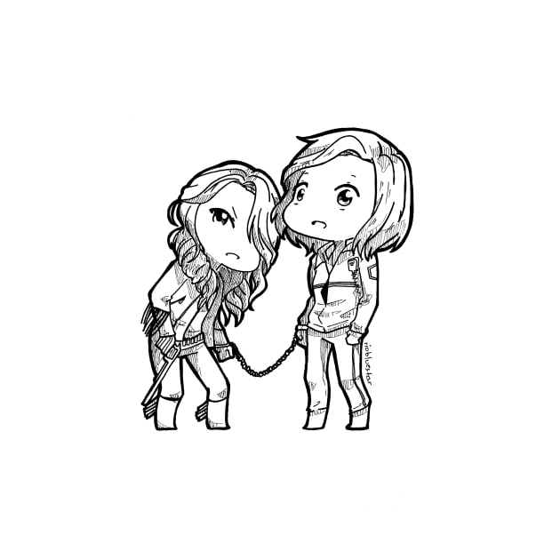 Wynhaught + Cuffs Chibi by riozaki21