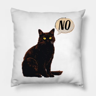 Cat saying No Pillow