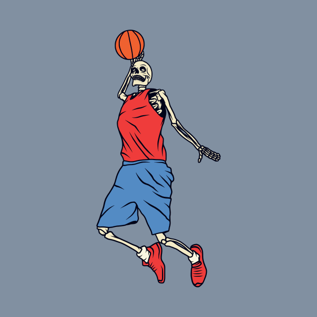 Skeleton Basketball Player Dunking by SLAG_Creative