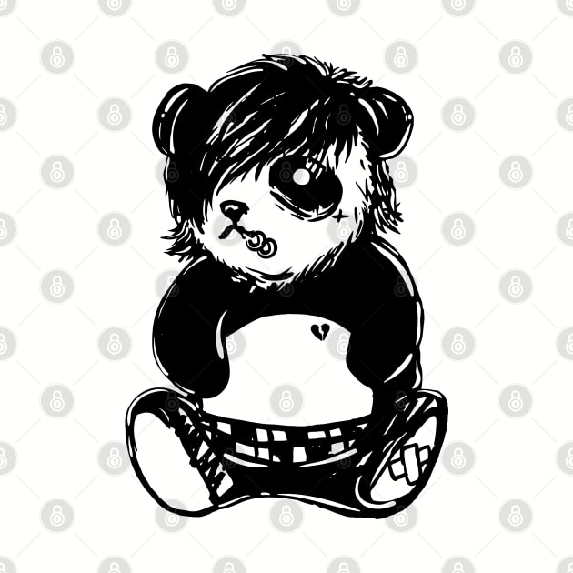 Emo Panda by popcornpunk