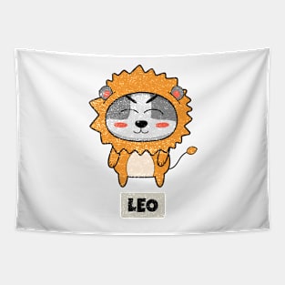 Funny Zodiac Baby Leo Tapestry