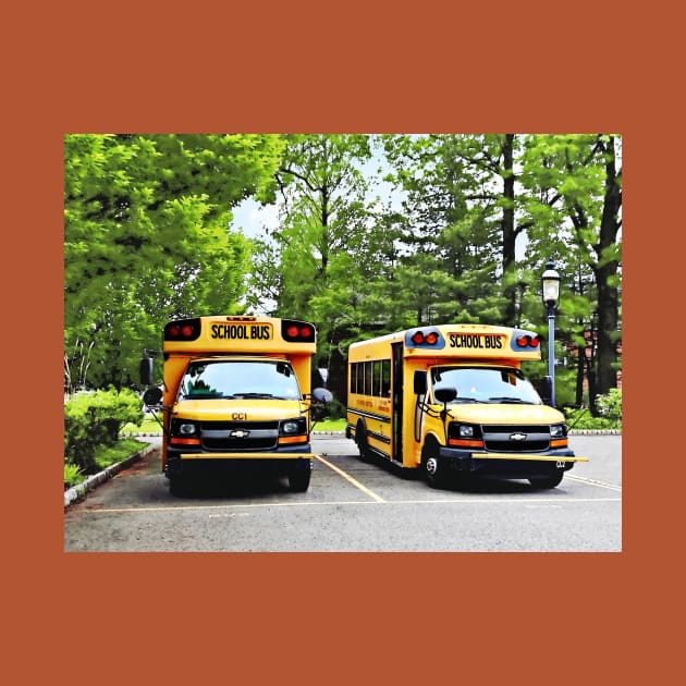 Teachers - Two Yellow School Buses by SusanSavad