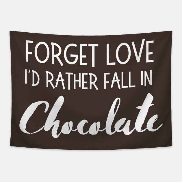 Lispe Chocolate Forget Love Fall in Chocolate Funny Tapestry by Lispe