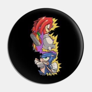 sonic vs knuckles Pin