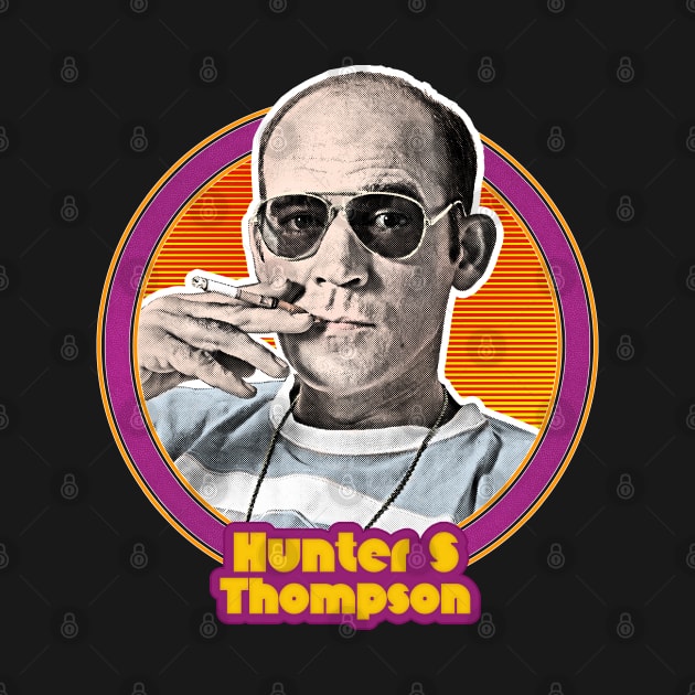 Hunter S Thompson // Retro Styled Fan Art Design by DankFutura