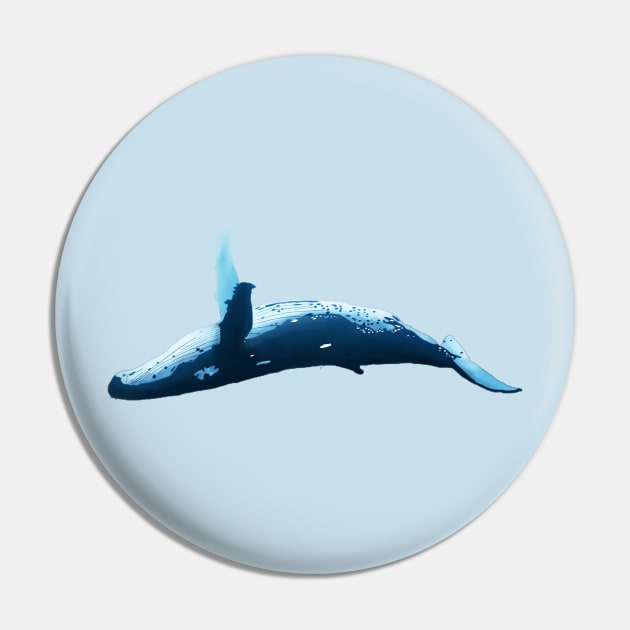 Humpback Whale Pin by ThinkingSimple